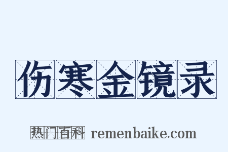 伤寒金镜录是什么意思的图片